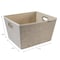 Simplify Storage Bin, Plastic, Beige, 16.8 in H, 14 in W, 16.8 in L 25435-FEJ - alternate 2